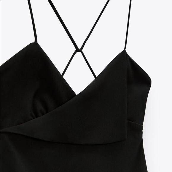 ZARA SURPLICE MINI DRESS - Picture 12 of 12